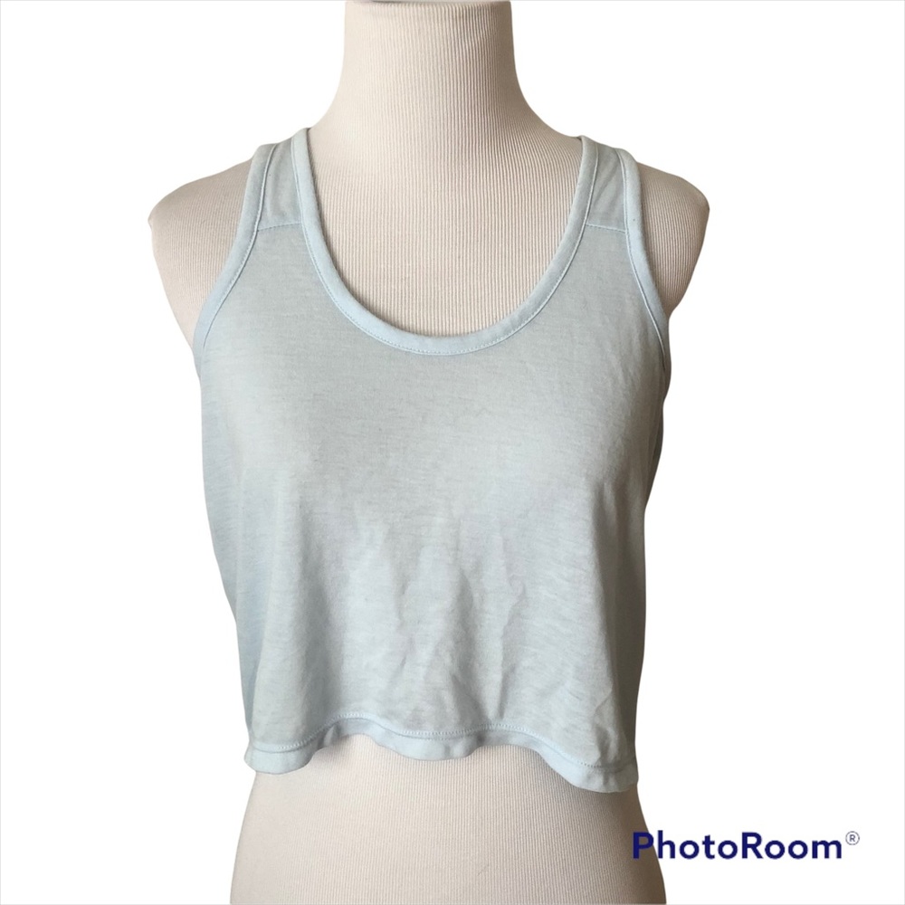 American Eagle Happy hour tank top crop top 
Size XS, baby blue
